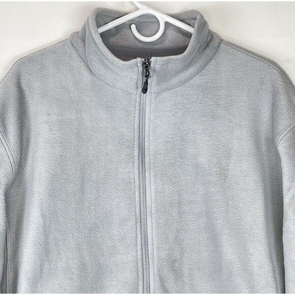 Amazon Essentials Men’s Full-Zip Fleece Jacket Gray XXL Lightweight - Picture 8 of 11